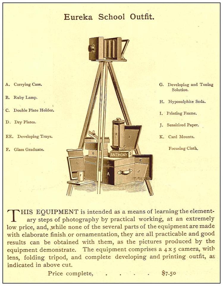 1891 Anthony Catalogue Advertisement
